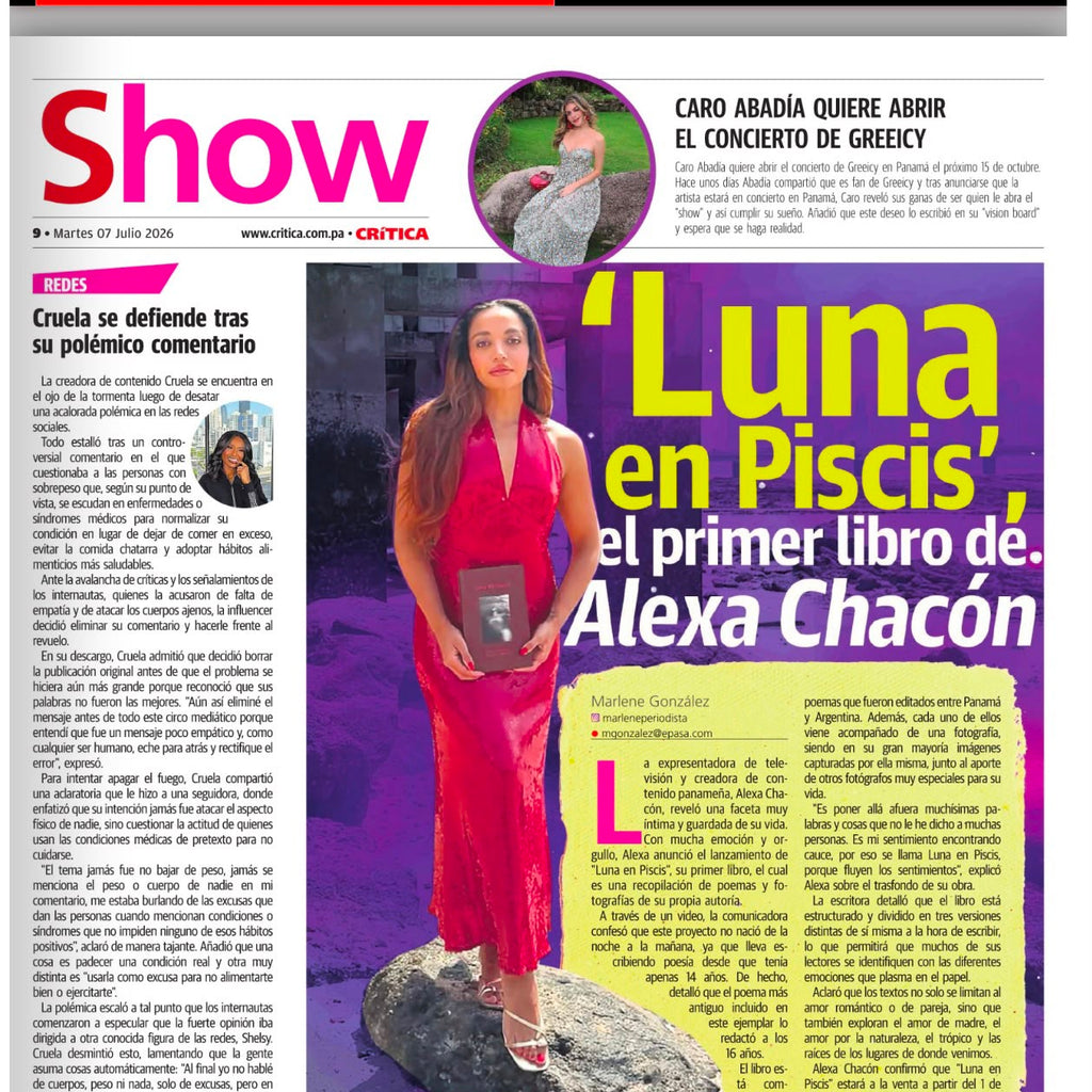 La Crítica - Alexa Chacón debuta como escritora con un libro de poesía